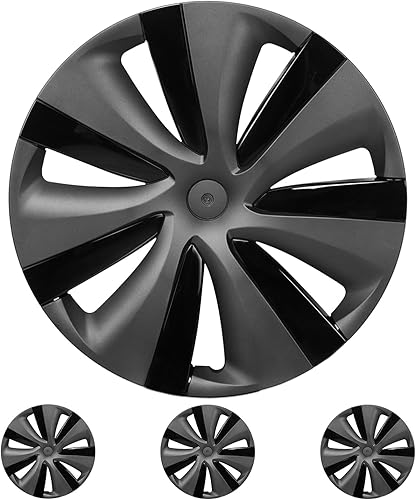 Klutchtech Tapacubos modelo Y 2020-2023 19 pulgadas, fundas de rueda Gemini, tapas de rueda de 19 pulgadas, tapas de cubo de rueda Tempest de