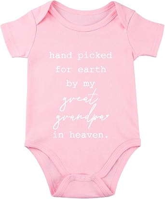 listery Handpicked For Earth By My Great Grandpa Baby Bodysuit Infant Grandpa Baby Clothes