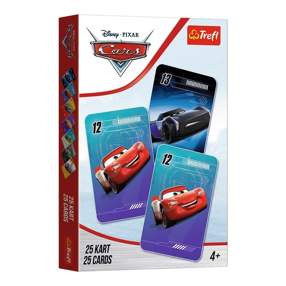 Peter Disney Cars Themed Cards 63 x 93 x 13mm 40g. Trefl