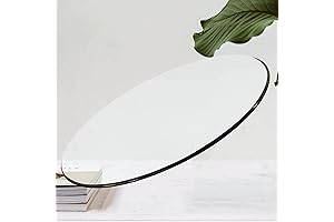 Beautiful 18in Round Tempered Glass Table Top