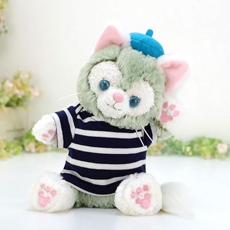 Amazon Cushu Cush パペットサイズ ジェラトーニ シェリーメイ ぬいぐるみ 着せ替え 洋服 コスチューム 紺ボーダー ｔシャツ 単品 327pt ぬいぐるみ おもちゃ