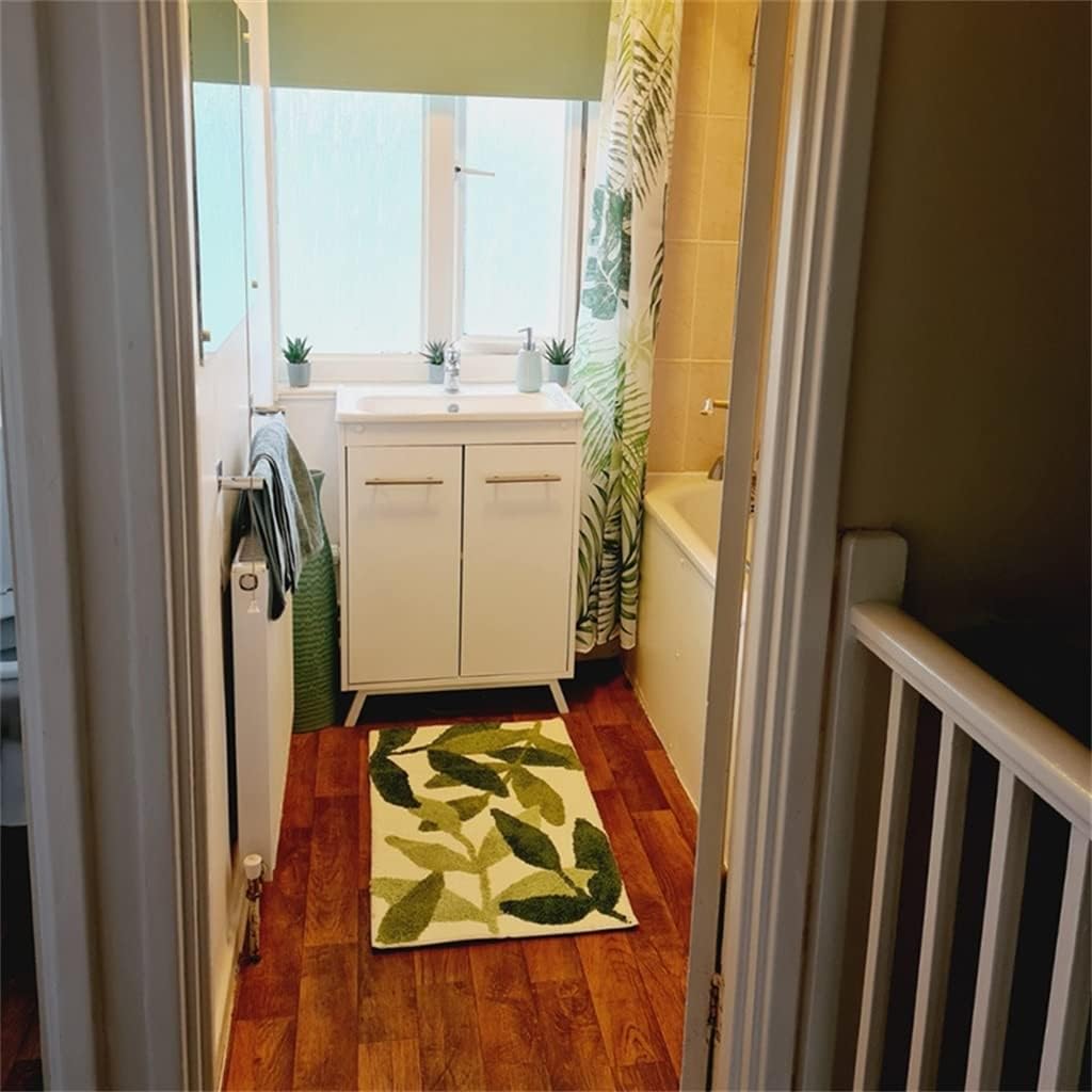 Non-Slip Bathroom mat pad Super Soft Absorbent Carpet for Bathroom, Shower, Kitchen, Doorway