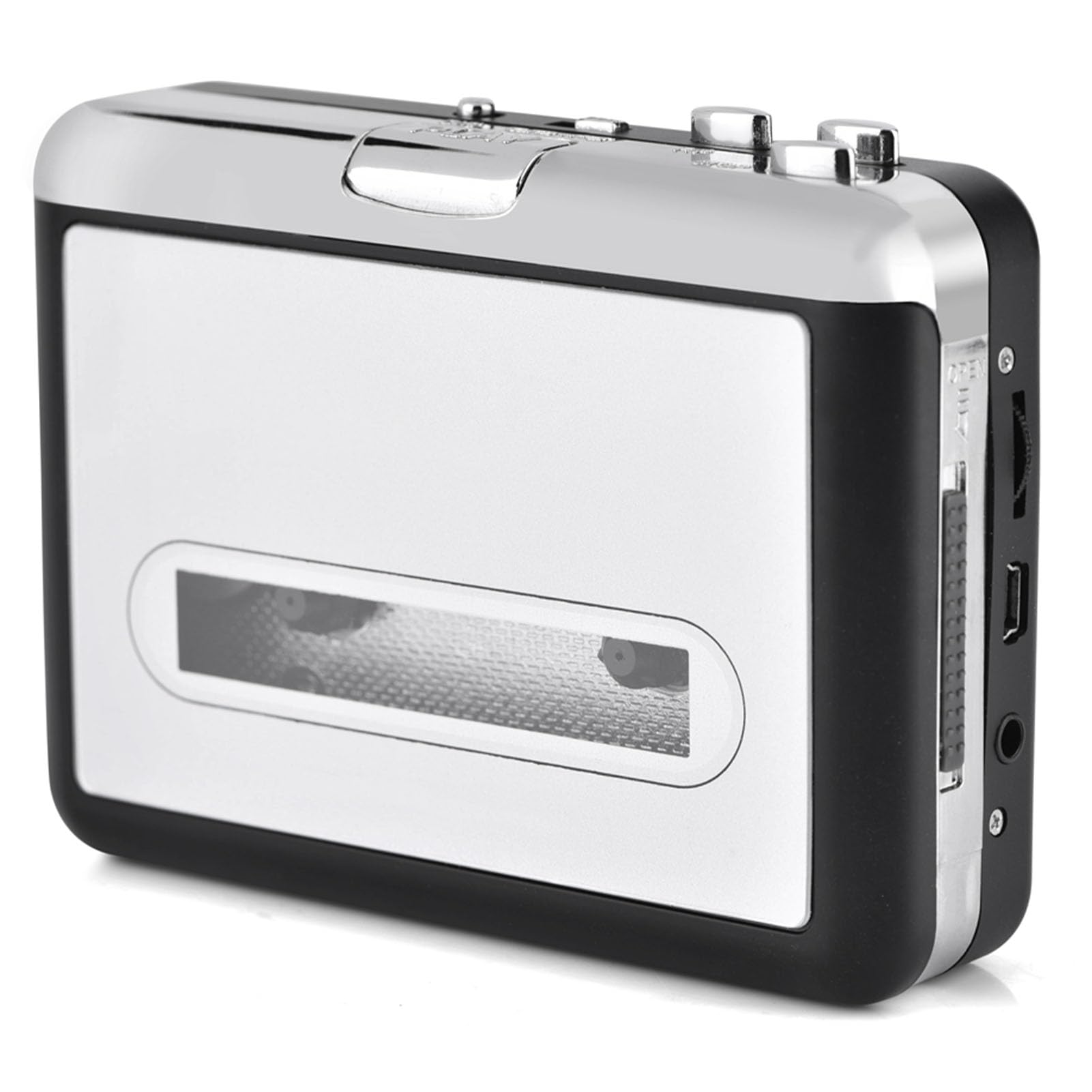 Convertisseur de Cassette vers CD Via USB, Convertisseur de Cassette USB vers PC MP3, avec Casque, Convertir pour Lecteur MP3 ou Graver sur CD