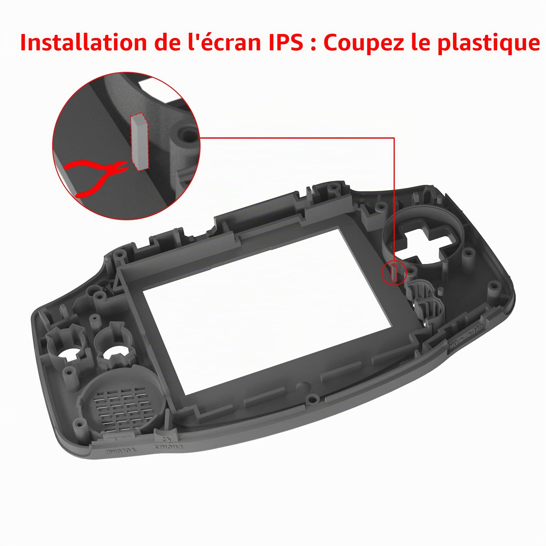 eXtremeRate Coque Remplacement avec Boutons Cover Complete pour GBA Gameboy Advance, Compatible avec IPS et LCD Standard, Console et écran IPS Pas Incluse-NES Classique