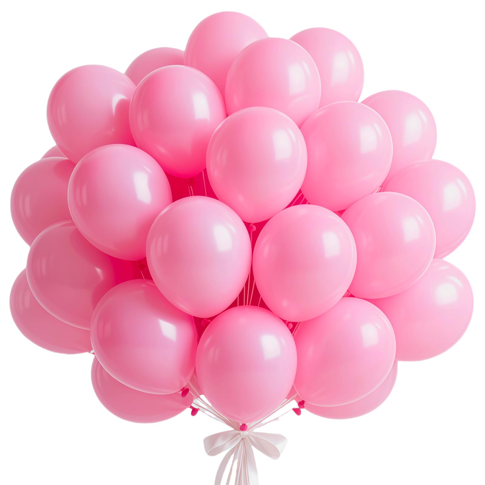 Pink Balloons, 100 Pcs 10 Inch Pink Balloons Thick Latex Balloon for Wedding Engagement Baby Shower Bridal Birthday Anniversary Party Decorations Supplies