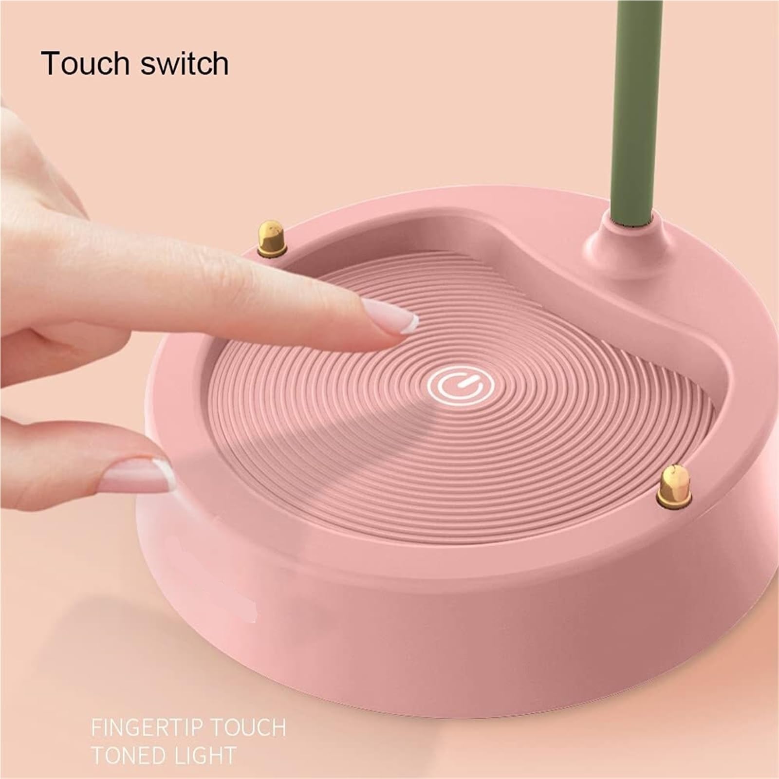 Lampara Escritorio para Oficina Lámpara De Escritorio LED Recargable, Luz Inalámbrica, Cuello Cisne Ajustable, Táctil Y Regulable Moderno Flexo Escritorio(Pink)