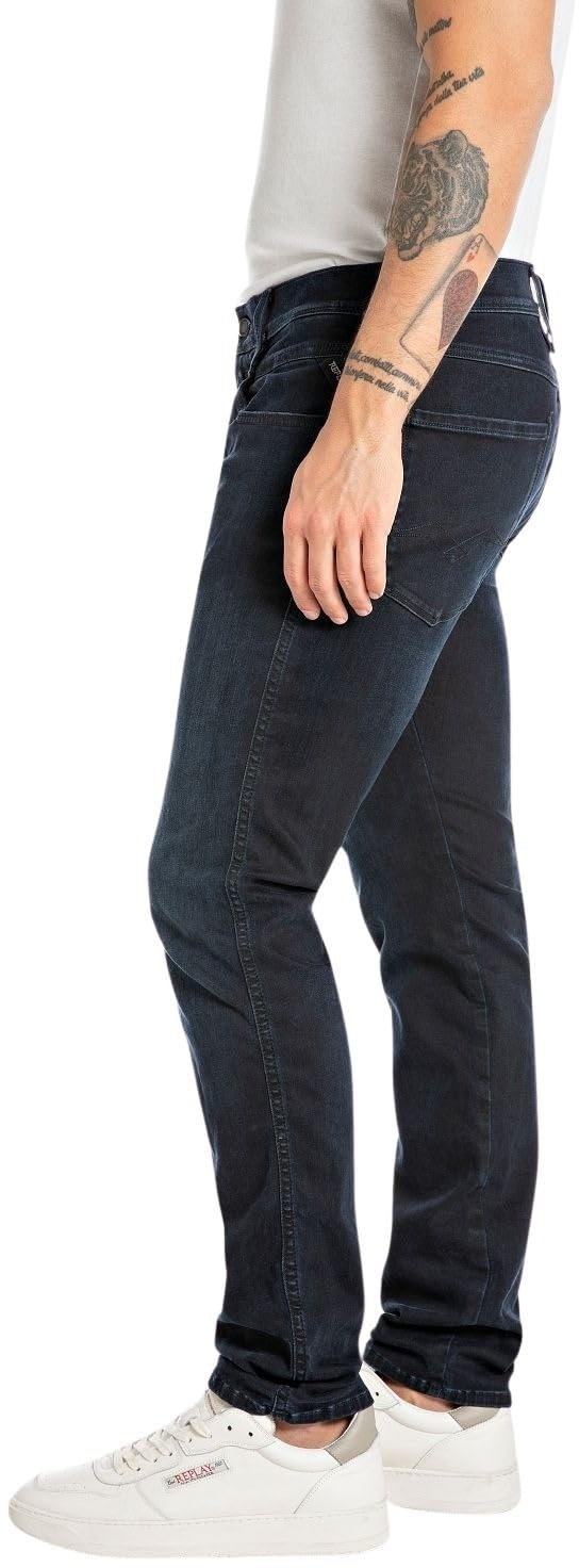 Replay Unisex M914 Anbass Hyperflex Forever Dark Jeans