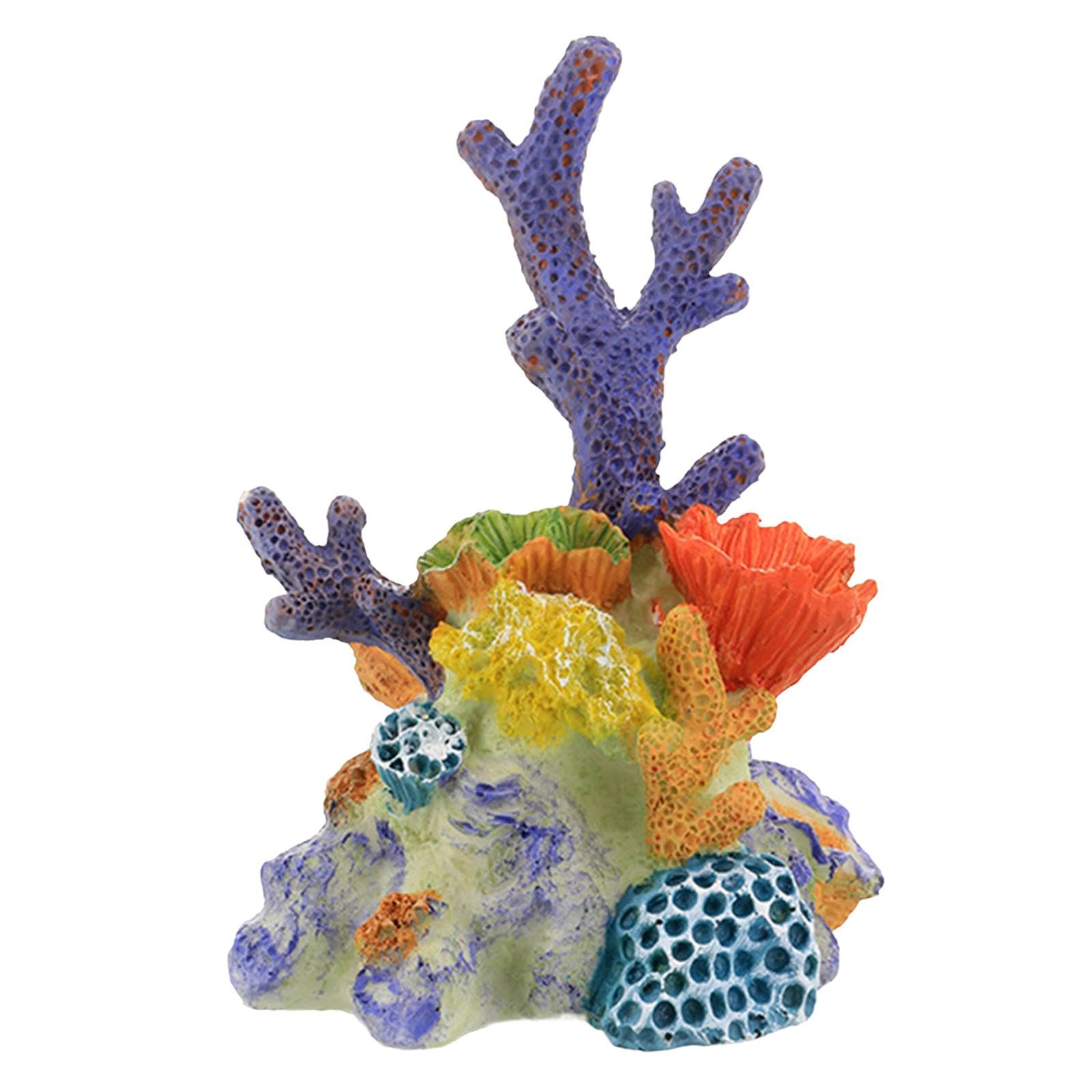 Artificial Coral Figurine Sculpture Versatile Decorative Aquarium Decoration Size M|
