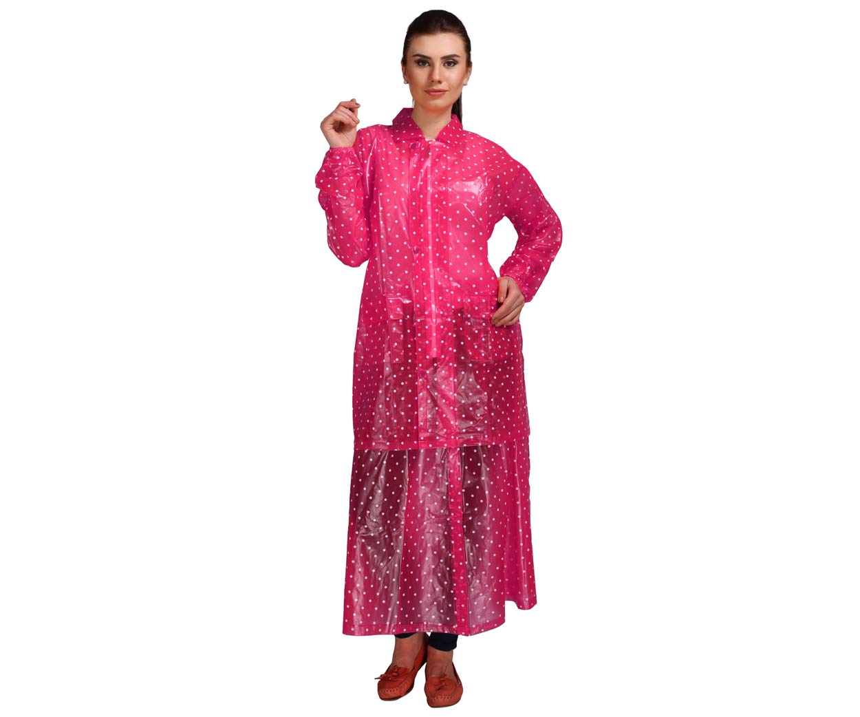 goodluck Women's Doted Skirt Suit Raincoat/Rainwear-picture-20