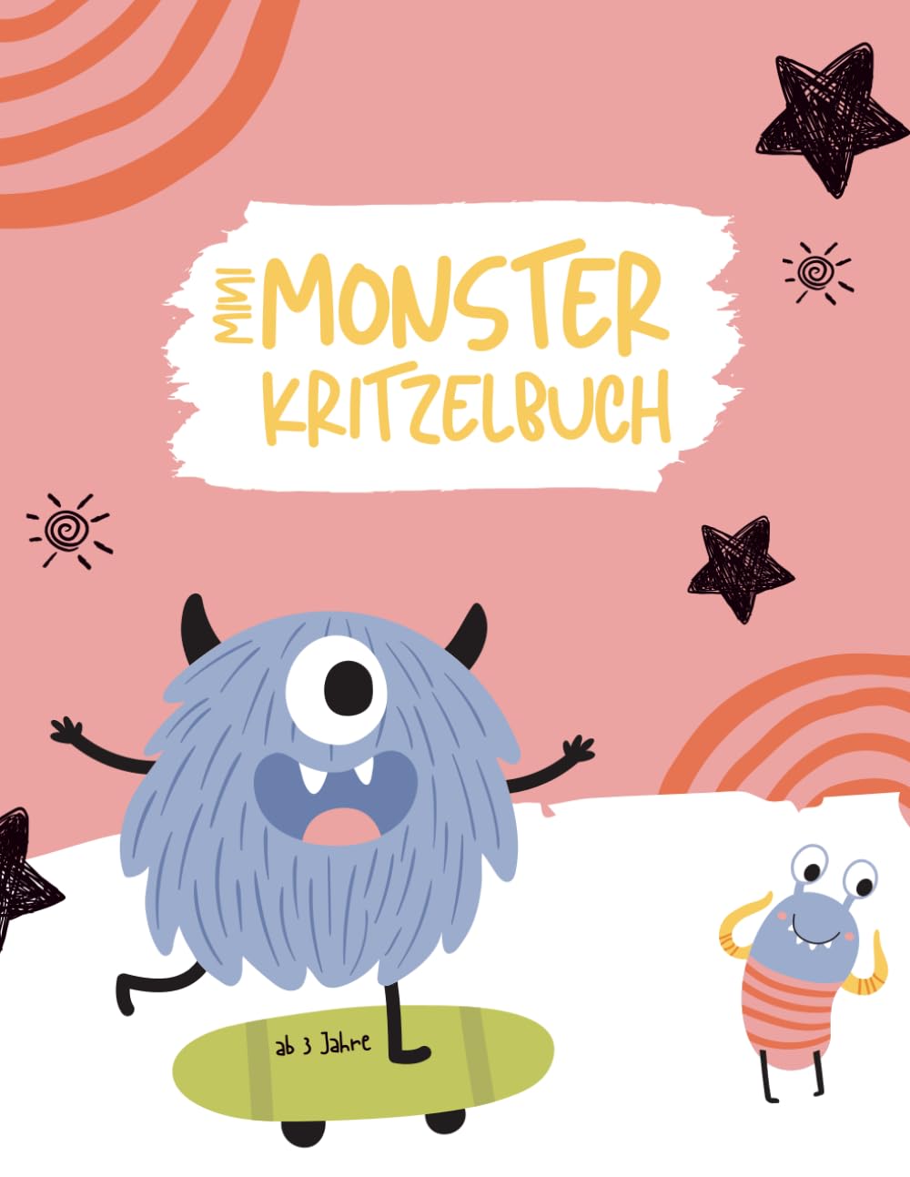 Mini-Monster Kritzelbuch - 22 liebevolle Kuschel-Monster-Illustrationen zum Ausmalen