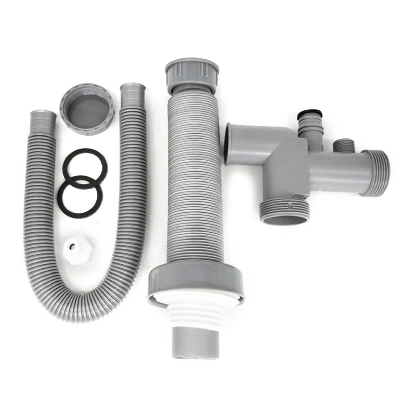 Kalttoy Multicolor Wash Basin Pipe Plumbing Kitchen Sewer Pipe Flexible Bathroom Sink Drains Downcomer Hose Waste Overflow Home Sewer