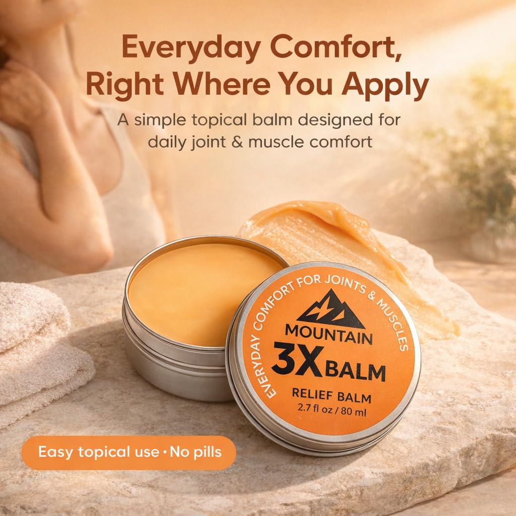MsM Balm, Neuro 3x Balm for Knee, Foot, Back & Joint, Organic Arnica & Camphor, Non-Greasy Formula, 2.7fl oz