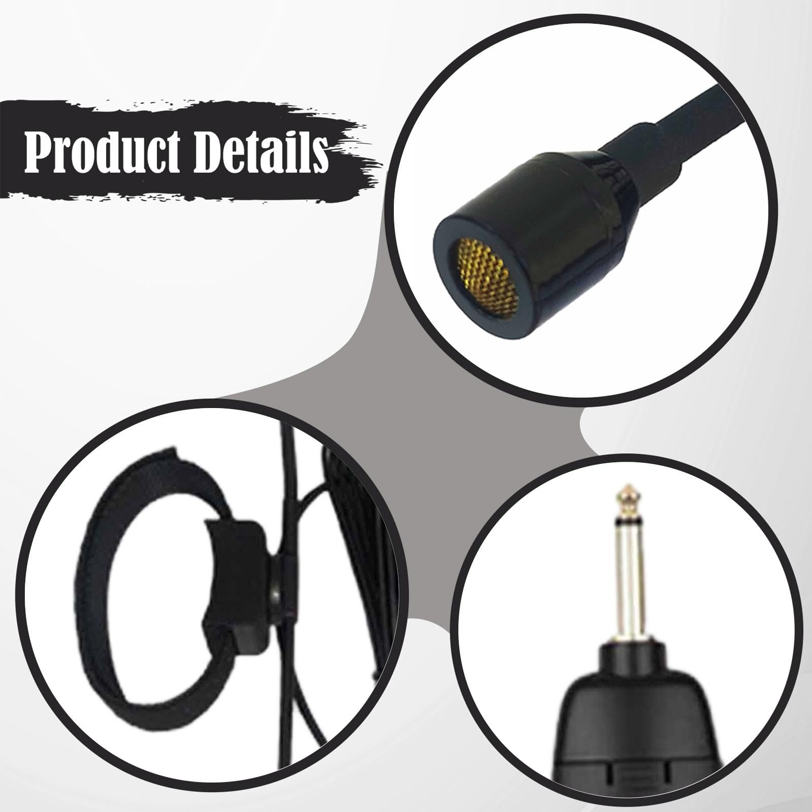 Microfono per Flauto Strumento Musicale Microfono a Condensatore Professionale con Clip Regolabile Antivento Antipolvere Cavo Adatto per Hulu, XLR a 3 Pin