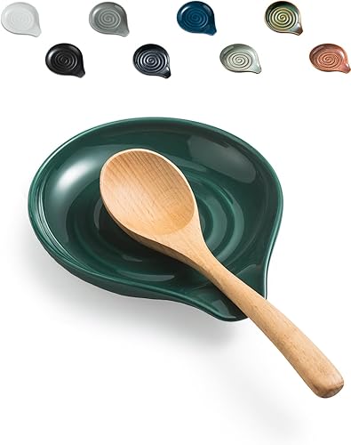 LAUCHUH Soporte para cuchara para encimera de cocina, soporte grande para espátula, cucharas o pinzas, decoración de granja, regalos de Navidad,