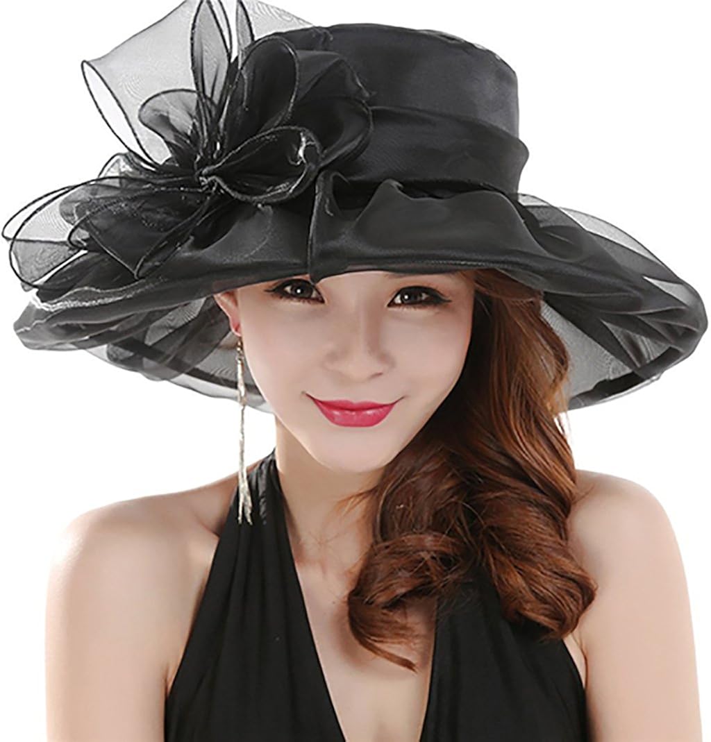 Greenlans Women's Fashion Summer Church Cap British Tea Party Wedding