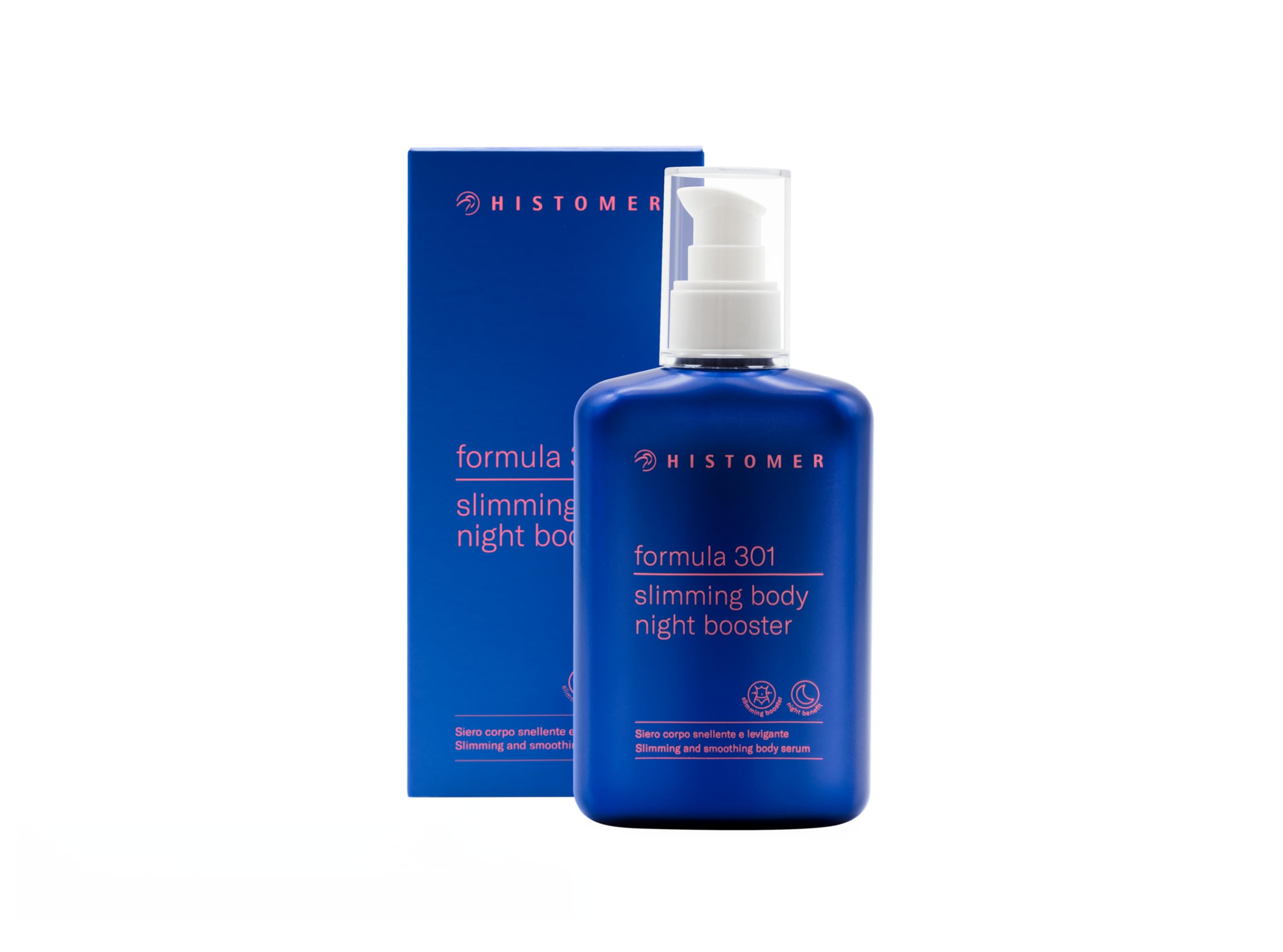 HISTOMER 301 Slimming Body Night Booster – Siero Corpo Snellente – Azione Levigante e Anticellulite – Tonifica e Rimodella la Silhouette – Con Acido Mandelico e Lattobionico - 250ml | Azione Levigante e Anticellulite – Tonifica e Rimodella la Silhouette –
