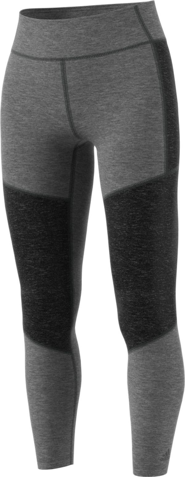 adidas Women's Training Performer High Rise Long Tights, Dark Grey/Medium Grey, Small