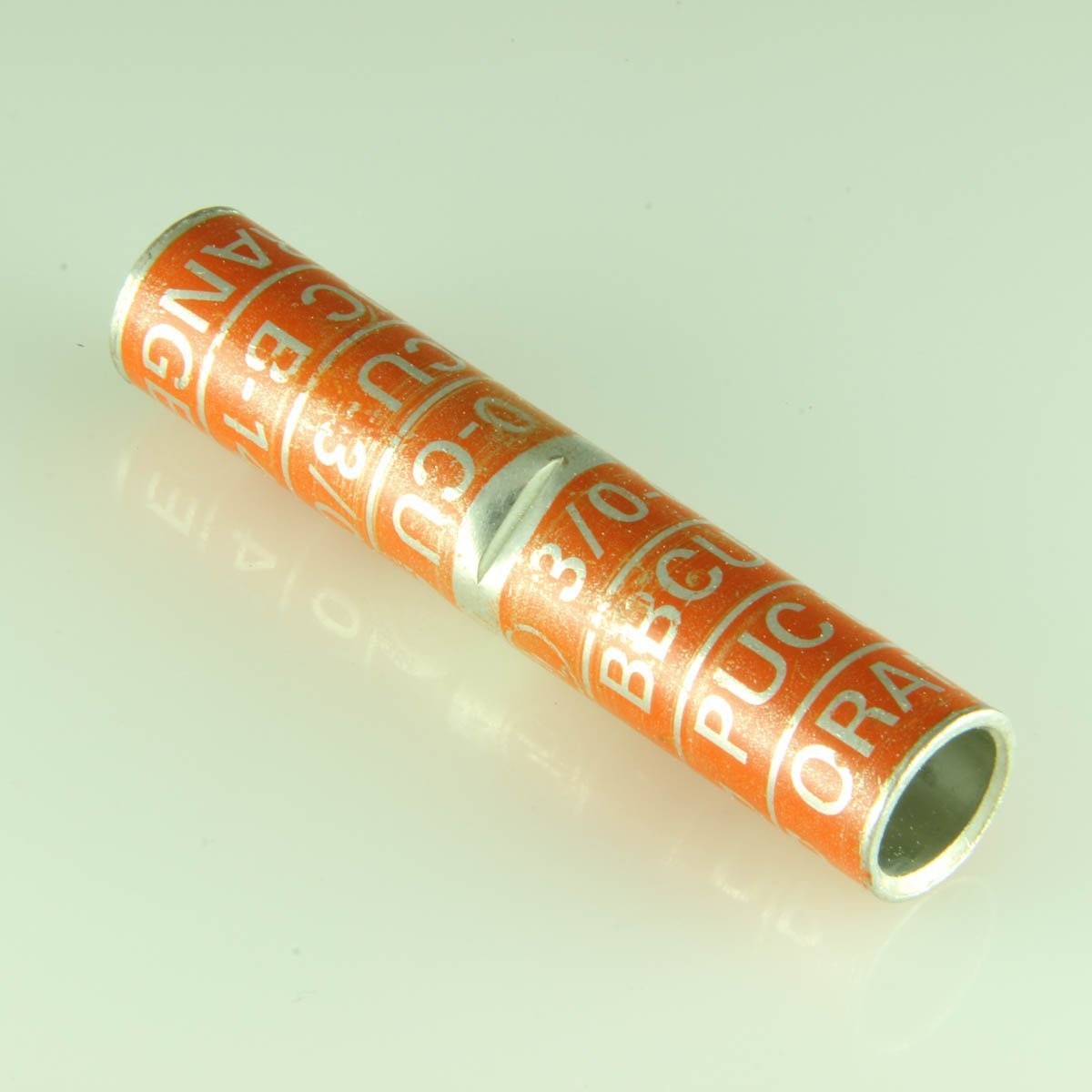3/0 Ga. Extra-Long Copper Compression Sleeves (1 per pack)