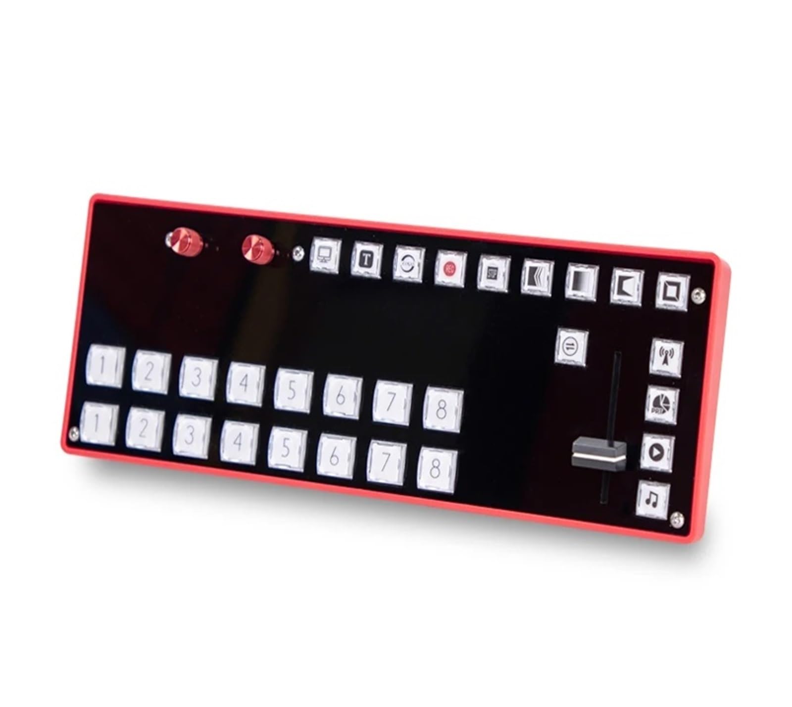 Vmix Mini Switcher Control Panel MIDI2.0 Videoaufnahme-Schalttafel Typ-C-Schnittstelle for Vmix OBS New Media Live für Gaming-Streaming und Multi-Source-Aufnahme(Mini Switcher)