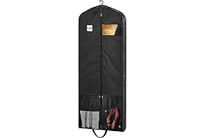 STEPONE 65" Dress Bags for Travel, Foldable Hanging Dress Garment Covers for Long Gowns