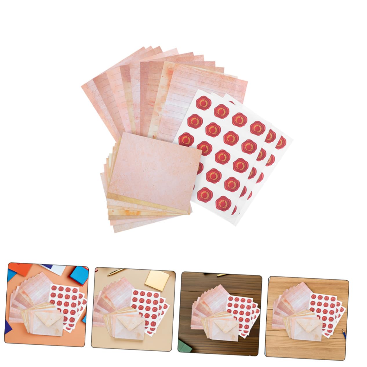 DOITOOL 100juegos Membretes Vintage para Escribir Cartas Kit de Papelería con Papeles y Sobres Juego para Invitaciones y Regalos Estilo Retro y Estético