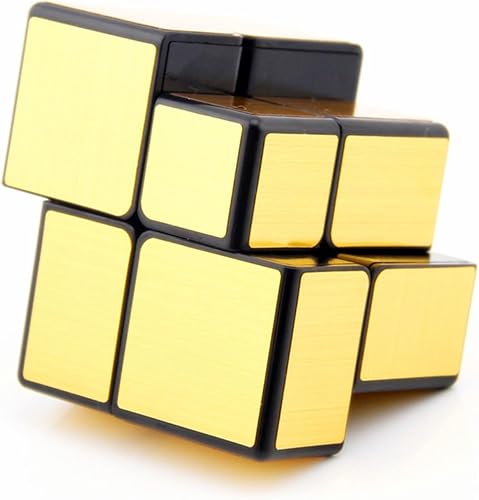 Cuberspeed Qiyi 2x2 Cubo de espejo dorado cubo mágico espejo 2x2x2 bloques de espejo cubo diferentes formas