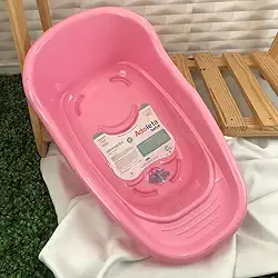 Banheira Para Bebê 20 Litros Sólida Resistente Infantil Anatômica (Rosa)