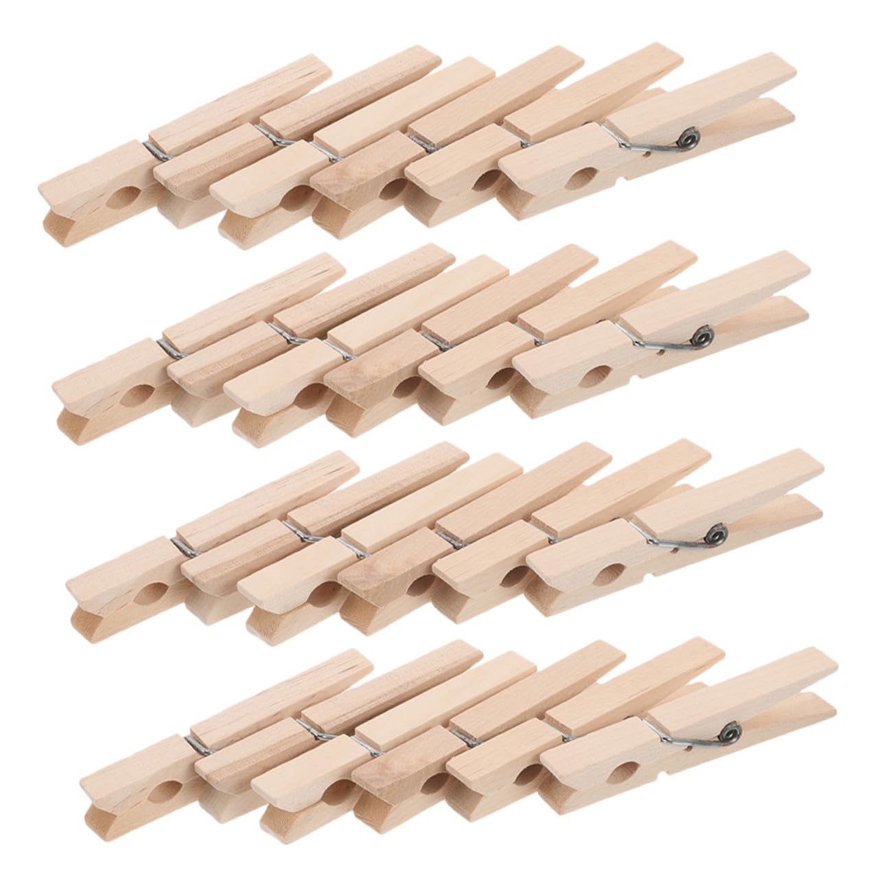 150 pezzi Mollette in Legno Naturali Mini per Bucato e Foto Clip Antiscivolo Resistenti e Multifunzione per Asciugare Calze e Progetti di Artigianato