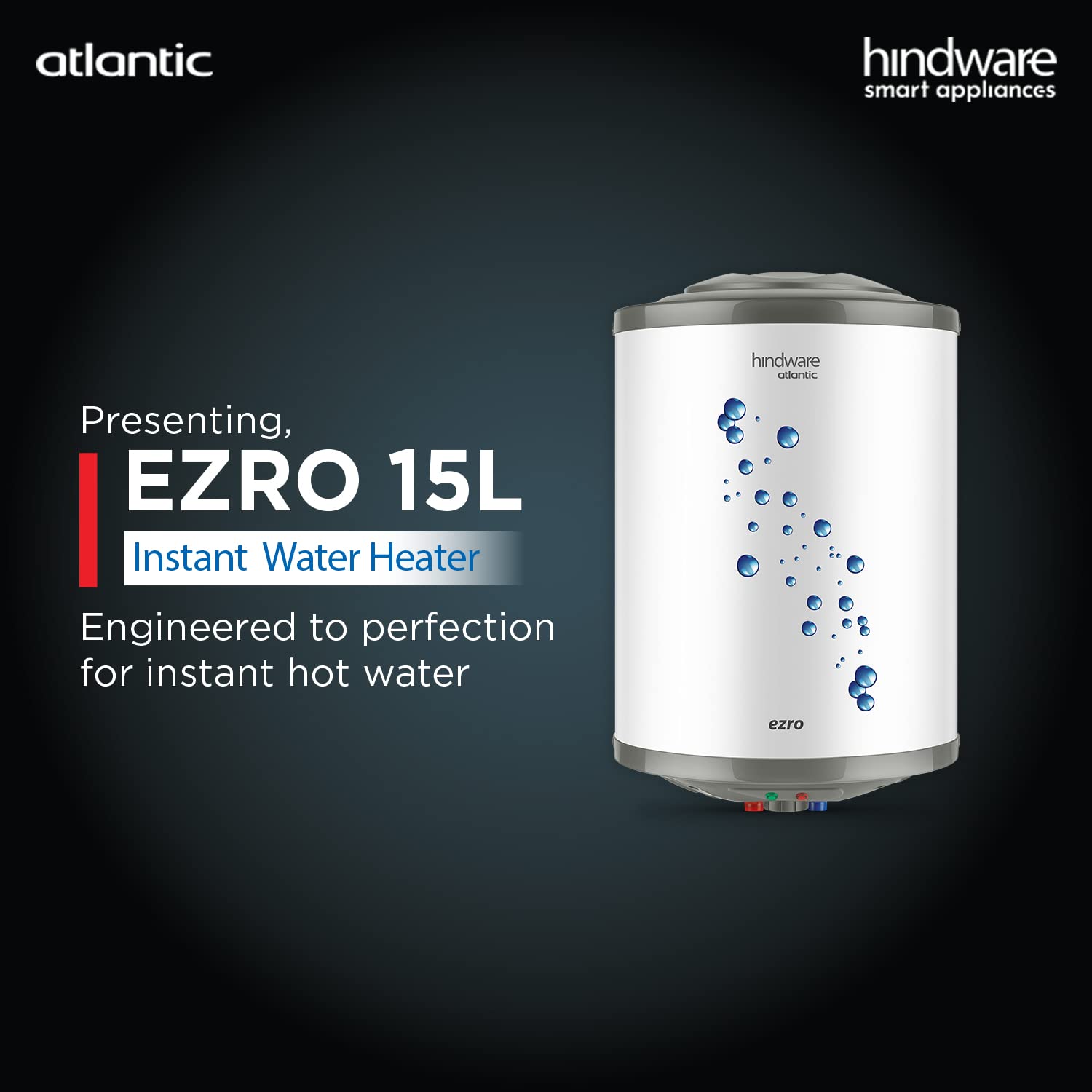 Buy Hindware Atlantic Ezro 15L Storage Water Heater, White (1501Gdd), Wall  Mounting Online at Low Prices in India - Amazon.in