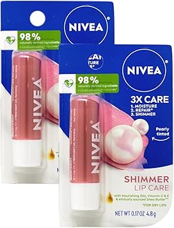 Shimmer Lip Balm Nivea Shimmer Lip Balm (Pack of 2)