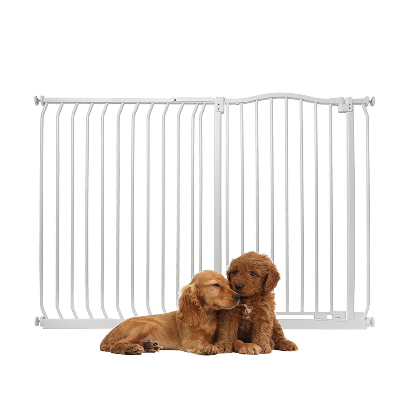 Bettacare Extra Tall Pressure Fit Dog Gate - 100cm Height - 134cm-143cm Width - White