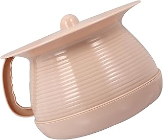UPKOCH Orinal Portátil para Adultos y Material Plástico Grueso con Tapa Orinal Nocturno Resistente para Hogar y Hotel Diseño Práctico y Fácil de Transportar Color Rosa Reutilizable