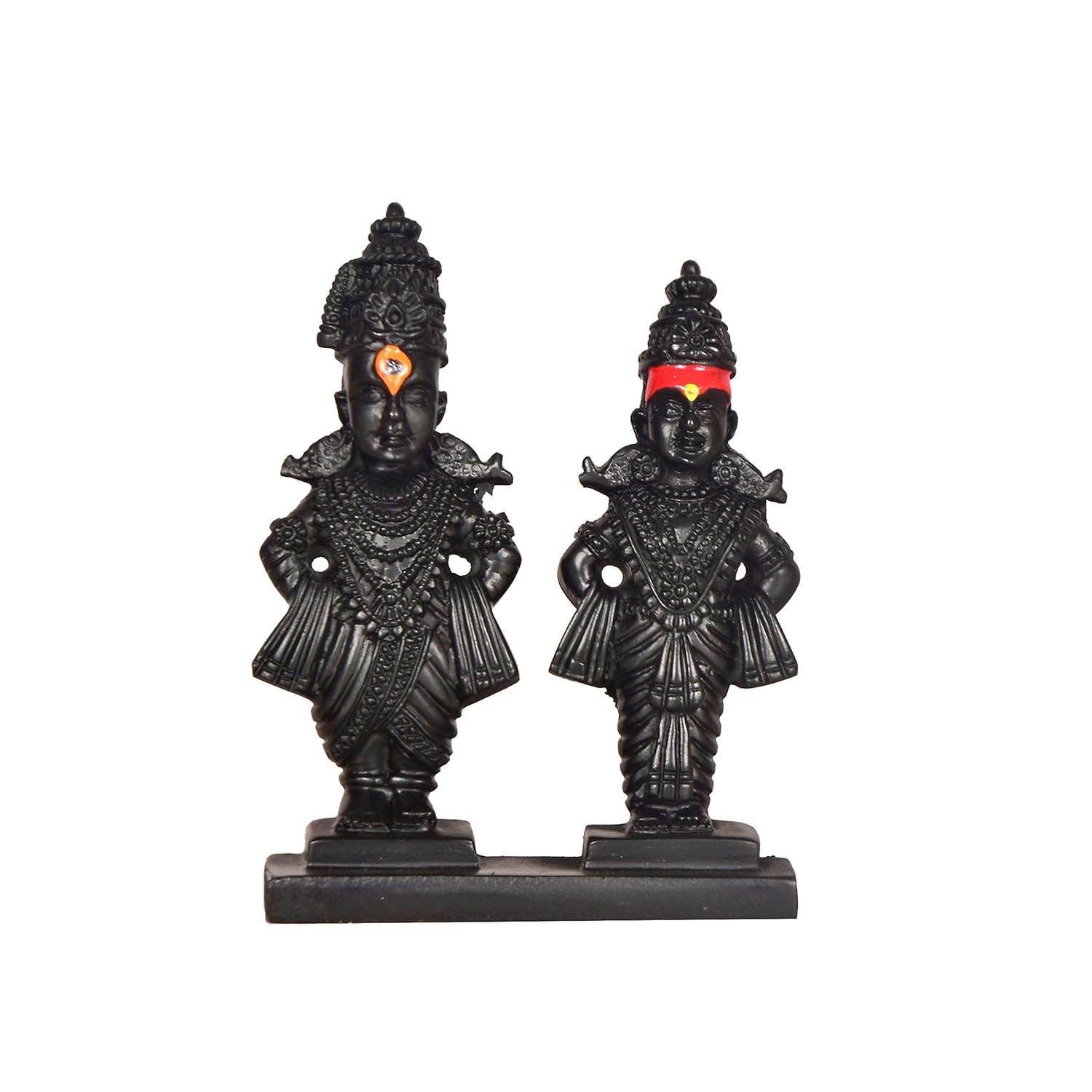 AYUSHNAIK Lord Vitthal Rakhumai Stand ldol| Statue of God Vitthal -Rukhmai, Murti for Pooja Room, Home Temple Decor & Offices Decorative Showpiece