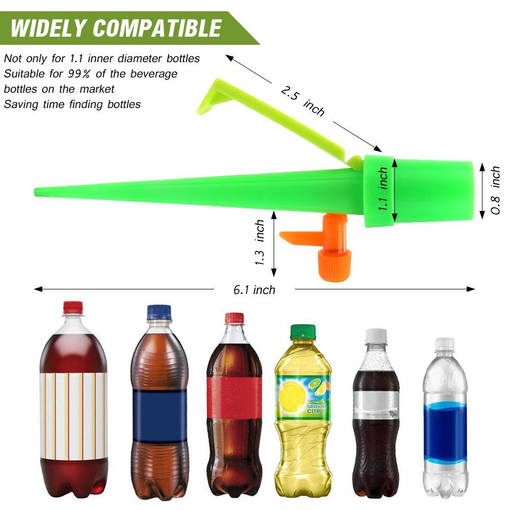 12 Piezas De Riego Automático Ajustable Para Plantas - Picos De Plástico Para Botellas De Agua