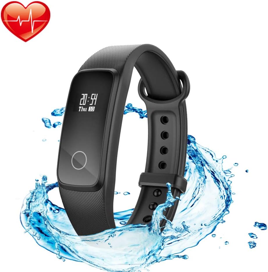 Lenovo Fitness Tracker With Heart Rate Monitor Swimming, G10 Waterproof Activity Tracker Sport Watch With Walking Pedometer Sleep Monitor Calorie Counter Call and SMS Reminder for Kids Women and Men