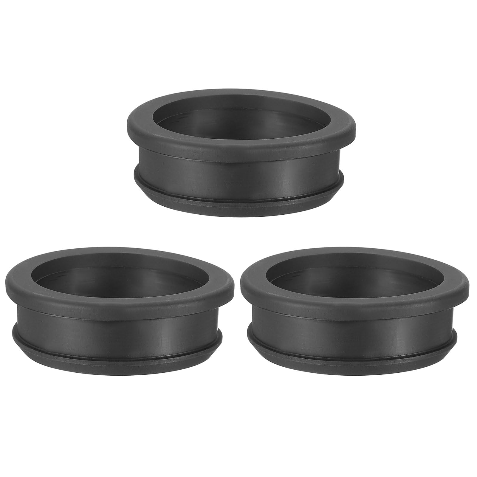 PATIKIL 46.6mm / 1-13/16 Inch Drill Hole,1-9/16 Inch ID Rubber Grommets, 3Pcs Top Hat Grommet for Wiring Eyelet Ring Gasket Automotive Firewall Cable