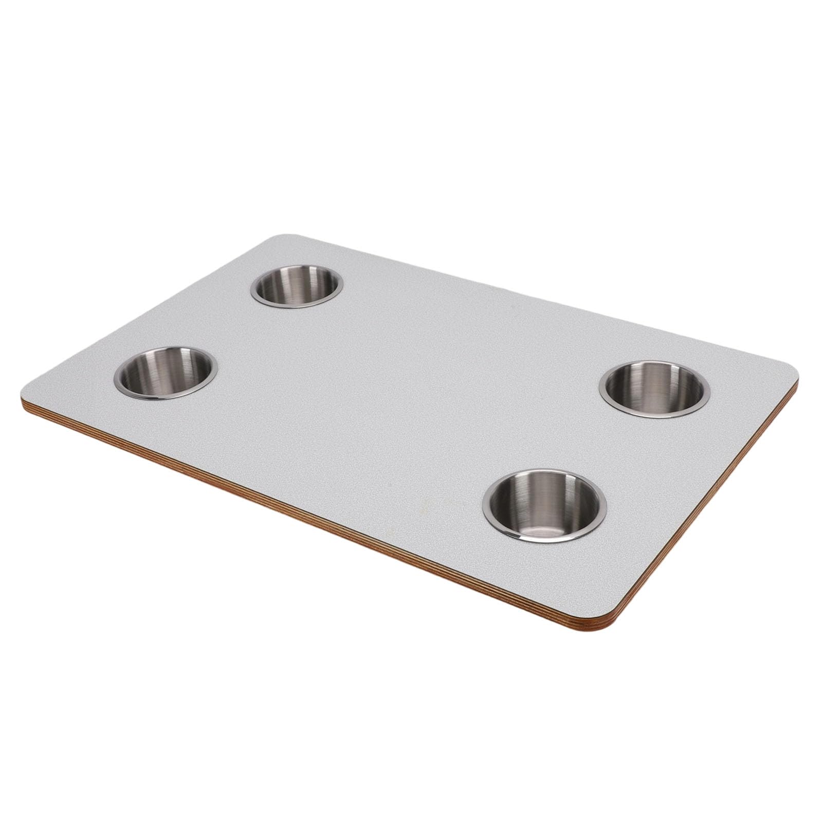 Mesa de madera maciza náutica con elegante estampado floral de 600x400 mm