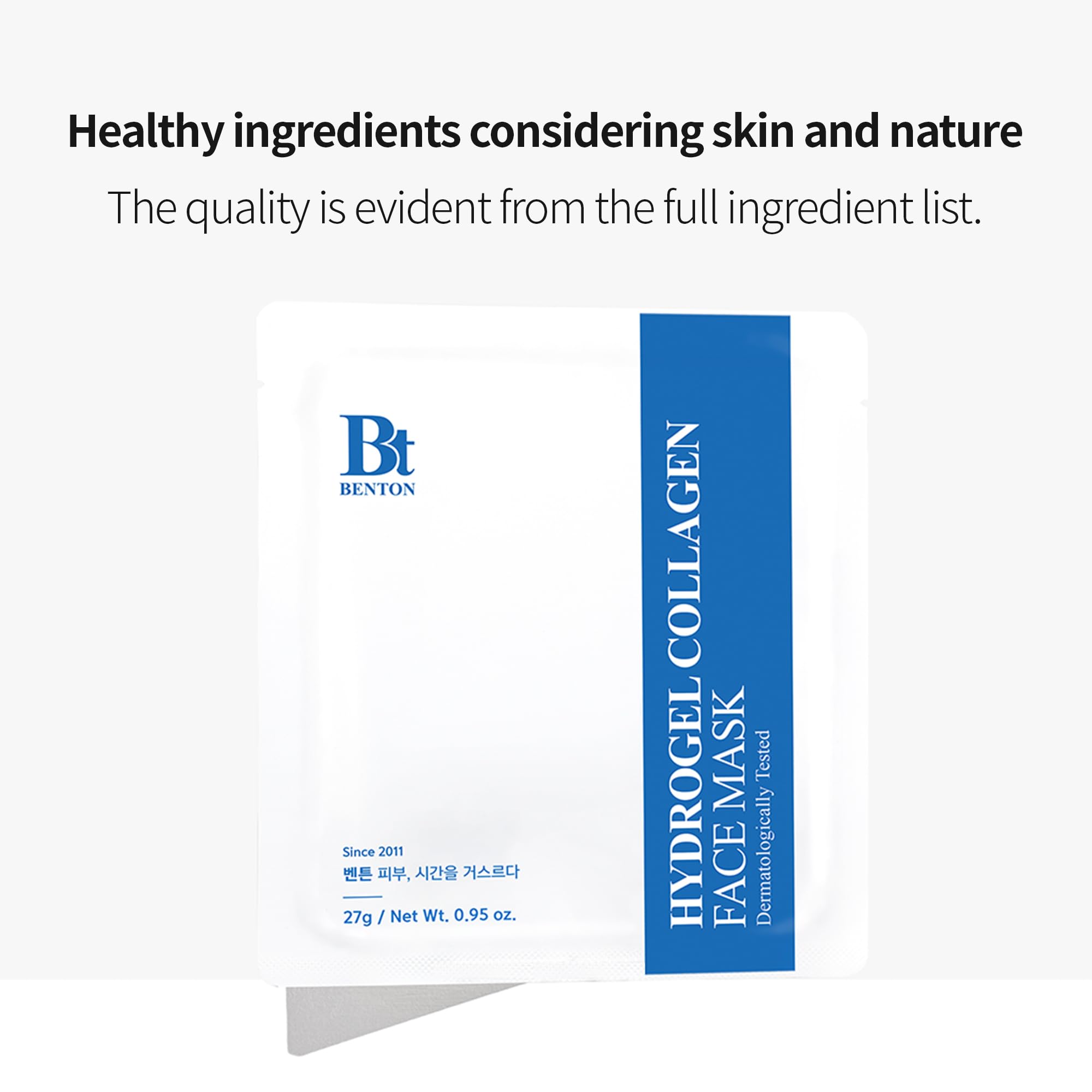 Benton Hydrogel Collagen Face Mask 4 Sheets - Kolajen İçerikli Hidrojel Yüz Maskesi