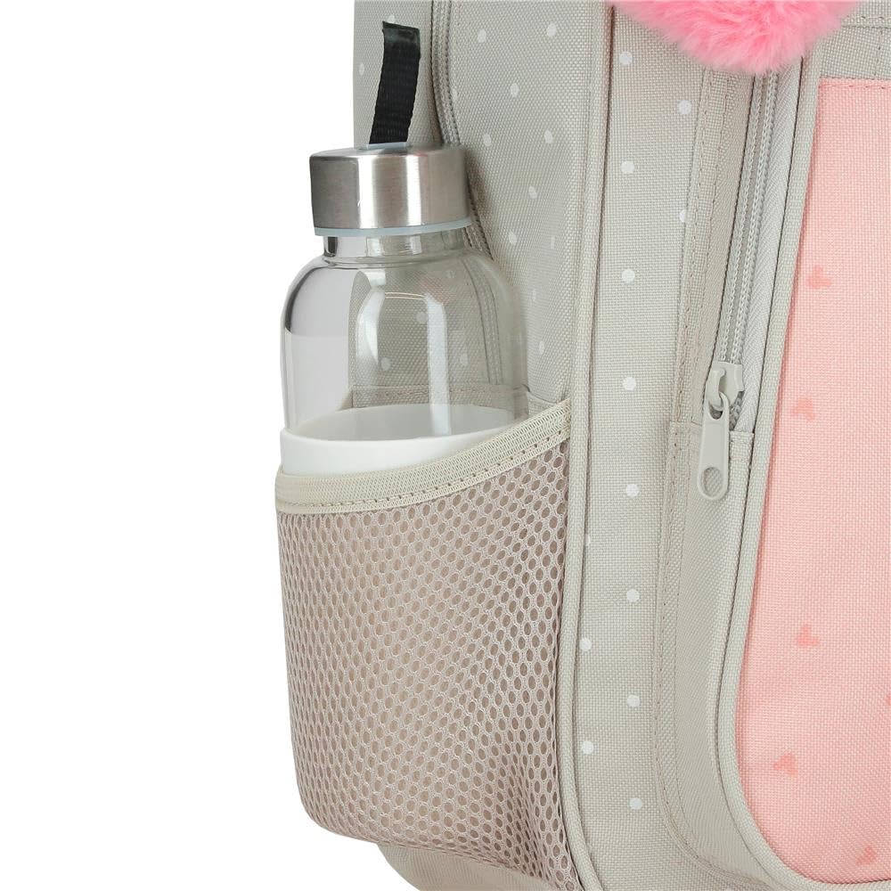 Disney Joumma Bags Minnie Wild Nature zaini per bambini, varie dimensioni, zaino da passeggio, realizzato in poliestere, include pompon decorativo., Verde, Zaino ruote
