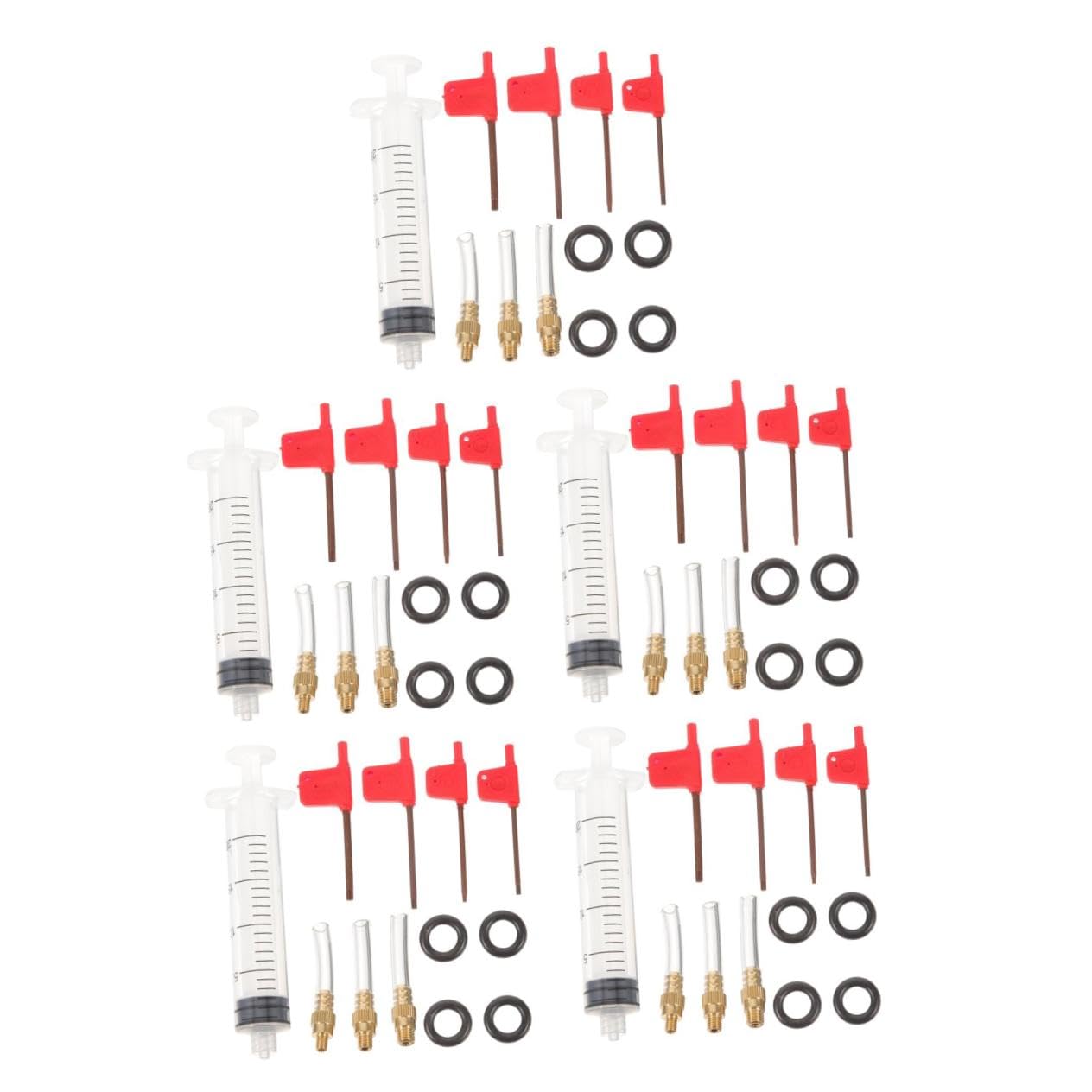 Toddmomy Outil de réparation des Freins Outil de réparation de vélo kit d'outils de réparation de vélo Trousse saigner Tube de Purge de Frein kit de Purge de Frein de vélo Métal