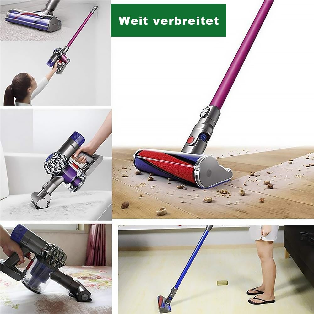 STANEW 21,6V, 4000mAh Li-ion Akku Ersatzakku für Dyson V6 Staubsauger, Ersatzakku für Dyson Akku V6 DC62 DC58 DC59 DC61 DC74 SV03 SV05 SV06 SV07 SV09 SV04 SV08, mit 2 Filtern