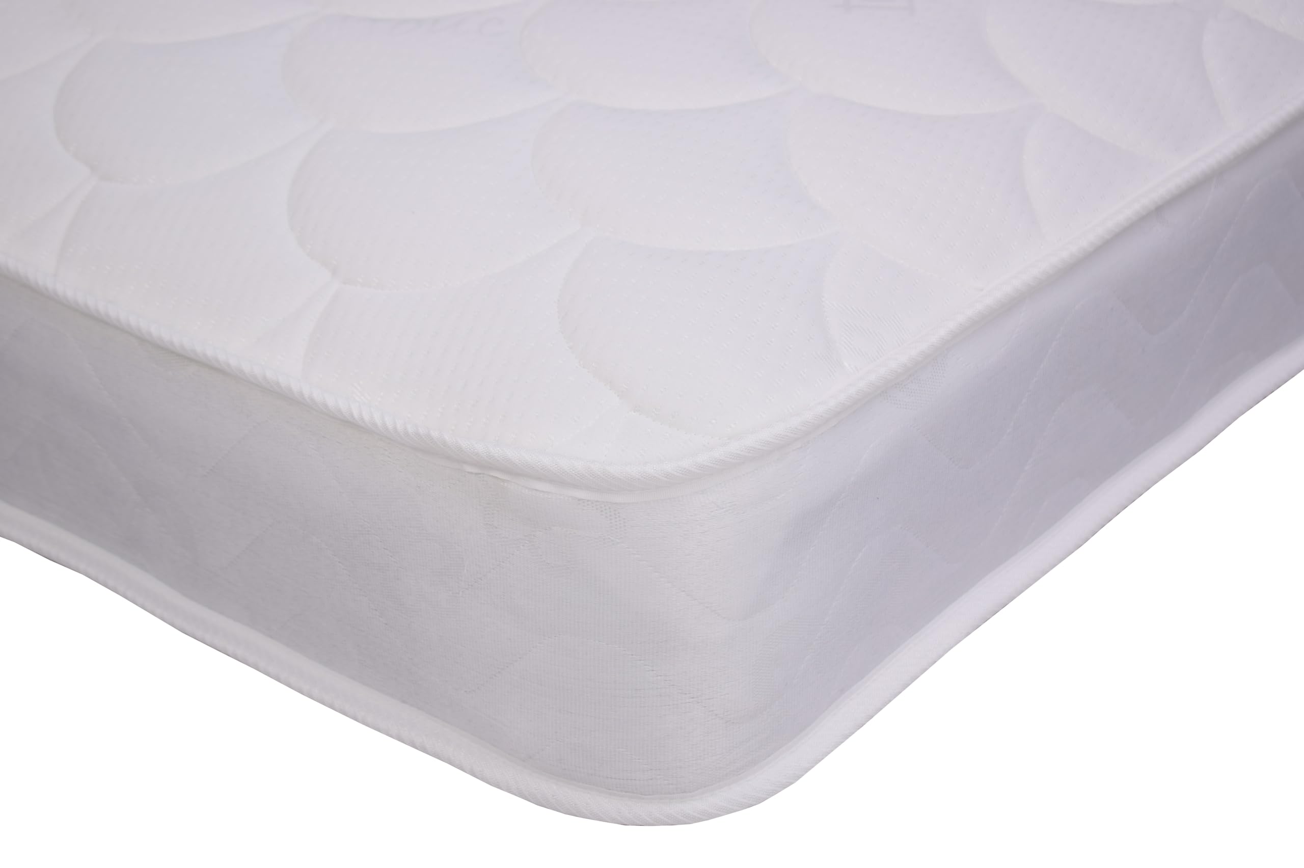 Starlight Beds Shorty Mattress - 2ft6 x 5ft9 Shell Hybrid Sprung Memory Foam Mattress, Soft Comfort, 18cm Deep, White (75cm x 175cm)