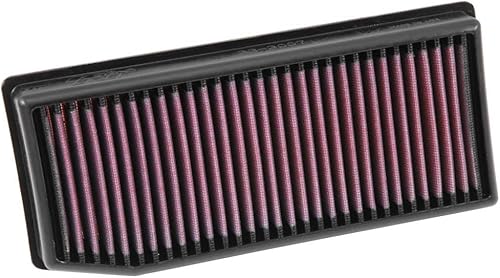 K&N Filtro de aire del motor: reutilizable, limpia cada 75,000 millas, lavable, Filtro de aire de repuesto para automóvil: compatible 2012-2019