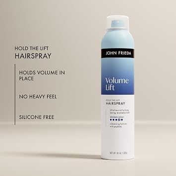 John Frieda Volume Lift Hold the Lift Hairspray, Volumizing Hair Spray, 10 Oz, Pack of 2