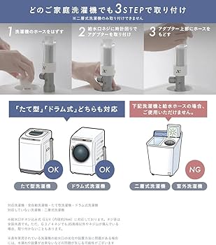 Amazon.co.jp: Noend オーガニックファインバブル洗濯機アダプター Amazon.co.jp: Noend オーガニックファインバブル洗濯機アダプター