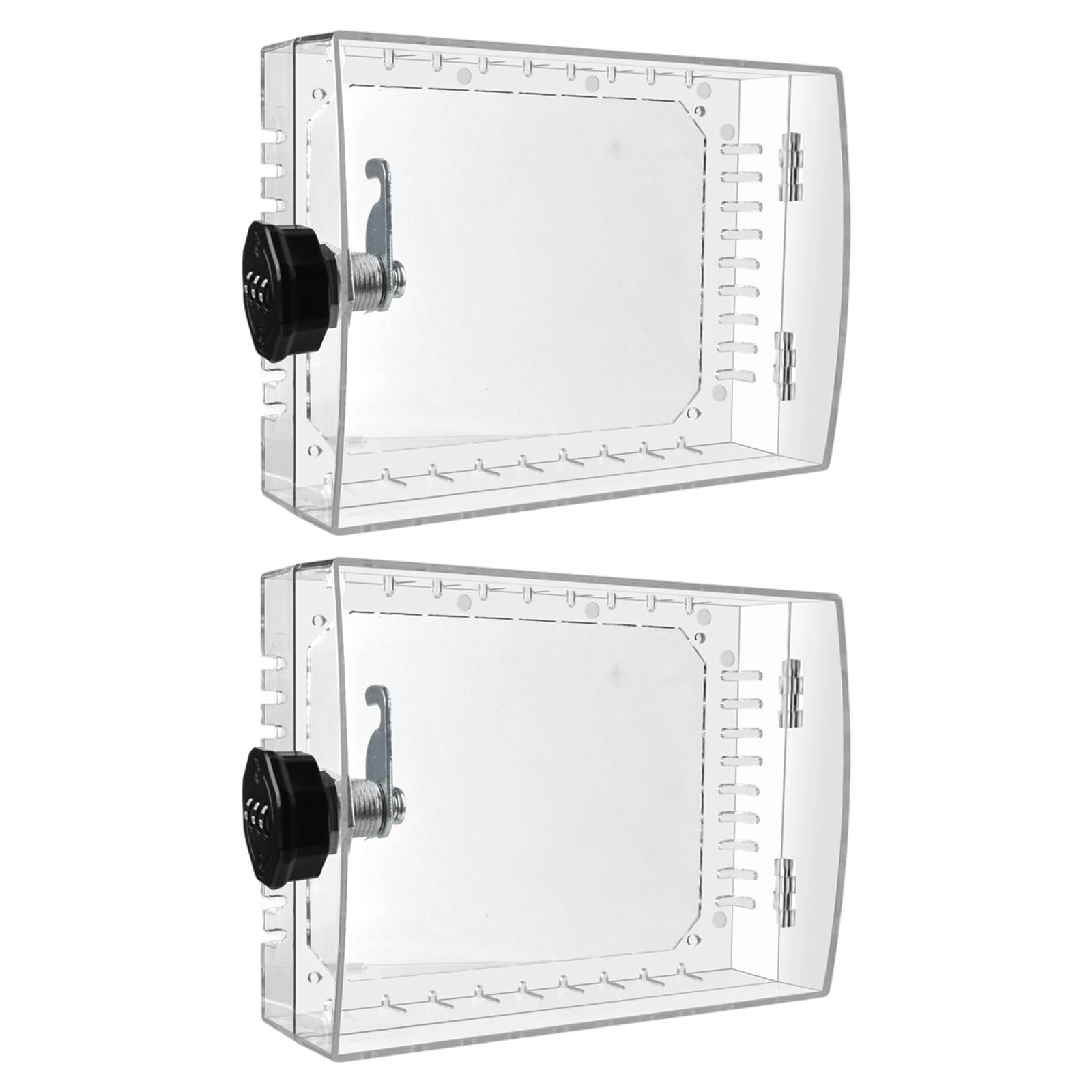 Large Thermostat Box Clear Protective Cover with Combination Code Security for Temperature Control and Tamper Proof Thermostat Box Adjustable