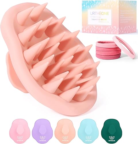 Miniatura 8 de Cepillo masajeador de cuero cabelludo para el crecimiento del cabello, cepillo de ducha de silicona suave para mujeres, hombres y niños, para