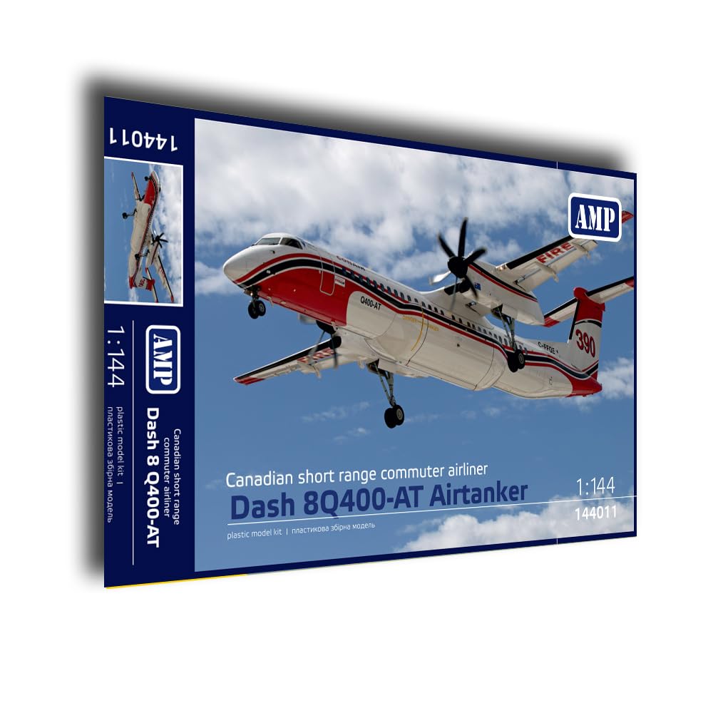 AMP 144-011 1/144 Dash 8Q400-MR Airtanker – Canadian Short Range Commuter Airliner Modellbausatz