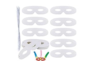 40 Pack Blank White Eye Masks