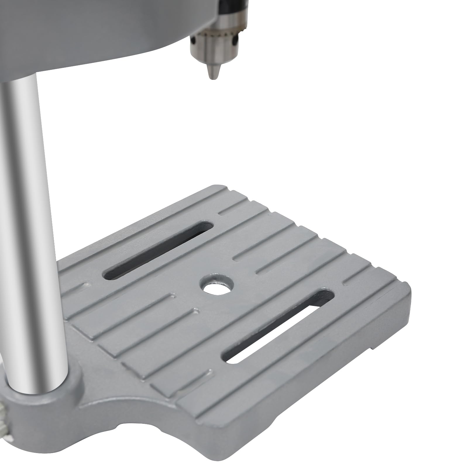 Trapano a colonna elettrico mini da banco 340W, velocità regolabile (0-16.000 giri/min), trapano da tavolo compatto per legno, metallo e plastica